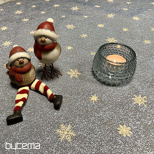 Vánoční gobelínový ubrus kulatý RADOST Z VÁNOC