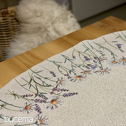 Gobelínový ubrus kulatý JARNÍ POHLAZENÍ