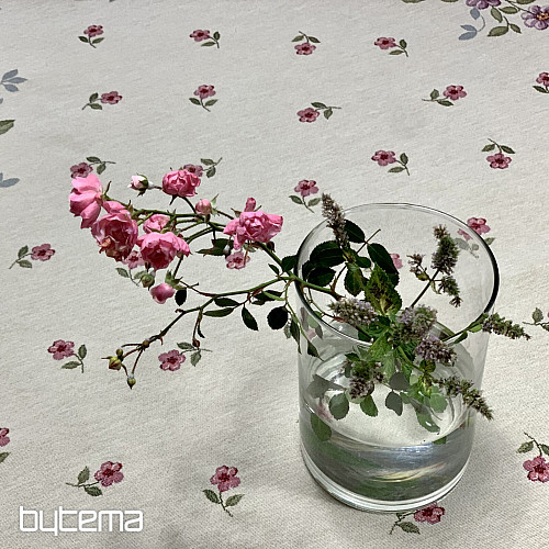 Gobelínový ubrus kulatý KYTICE BORDURA