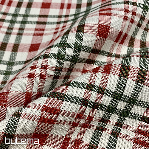 Vánoční ubrus a šál SKOTSKÁ SHELLEY KOSTKA