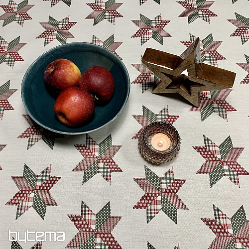 Vánoční ubrus a šál HVĚZDA SHELLEY