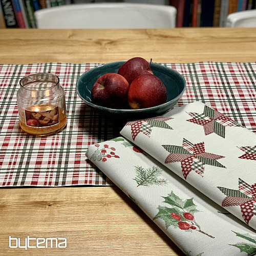 Vánoční ubrus a šál HVĚZDA SHELLEY