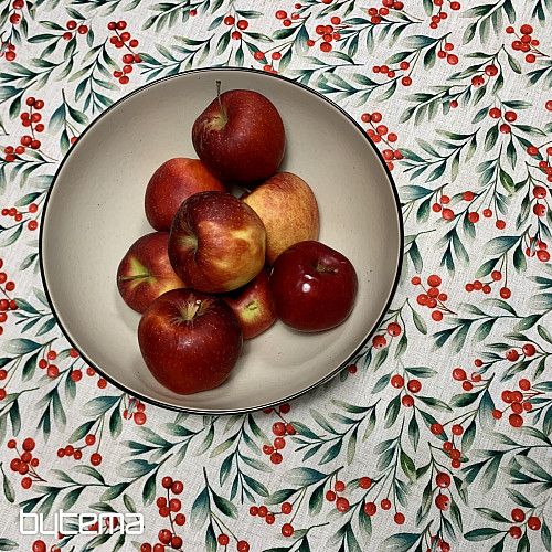 Dekorační ubrus VÁNOČNÍ BOBULE