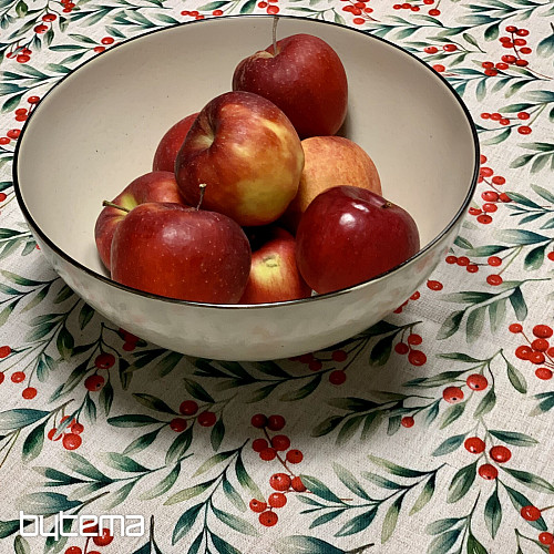 Dekorační ubrus VÁNOČNÍ BOBULE