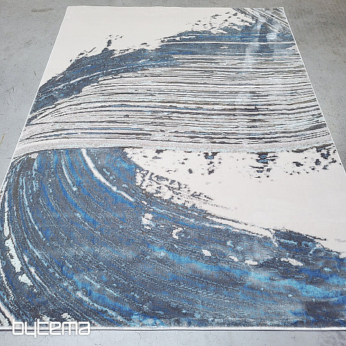 Kusový koberec BLOOM 466 modrý