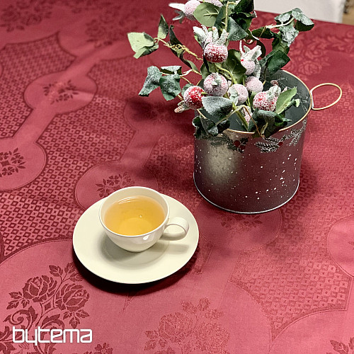 Ubrus DAMAŠEK bordó 120x140