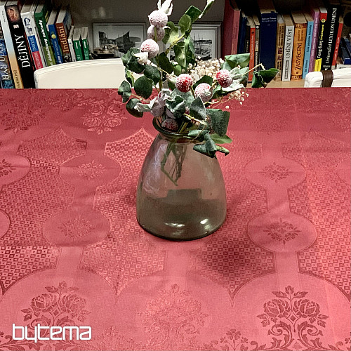 Ubrus DAMAŠEK bordó 120x140