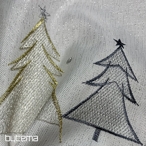 Prostírka ŠEDO ZLATÉ STROMEČKY