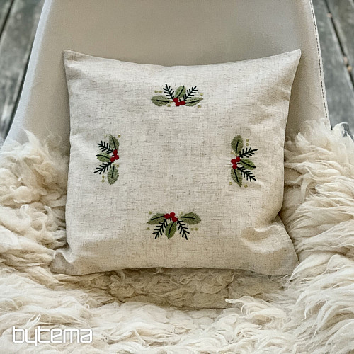 Vyšívaný povlak BAREVNÉ VĚTVIČKY