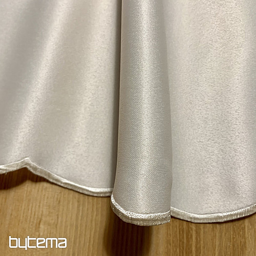 Kulatý ubrus TEFLON SMETANOVÝ