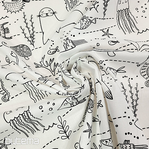 Látka na malování PODMOŘSKÝ SVĚT