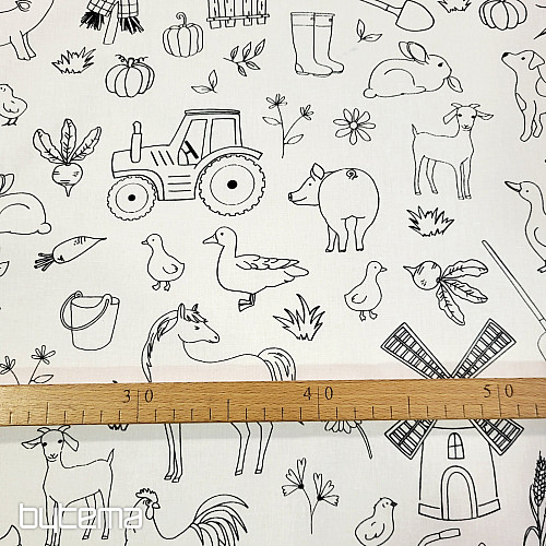 Látka na malování FARMA