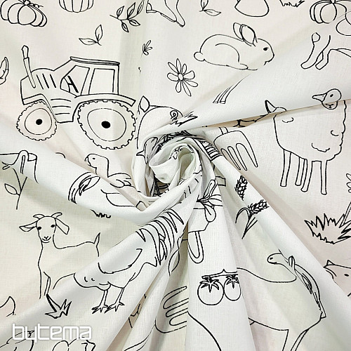 Látka na malování FARMA