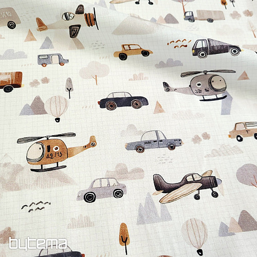 Bavlněná látka ROAD TRIP