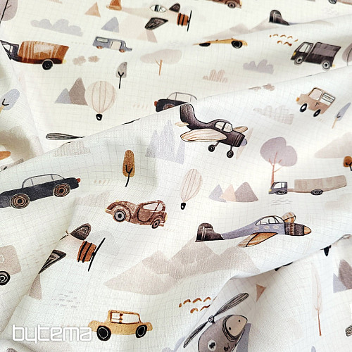 Bavlněná látka ROAD TRIP