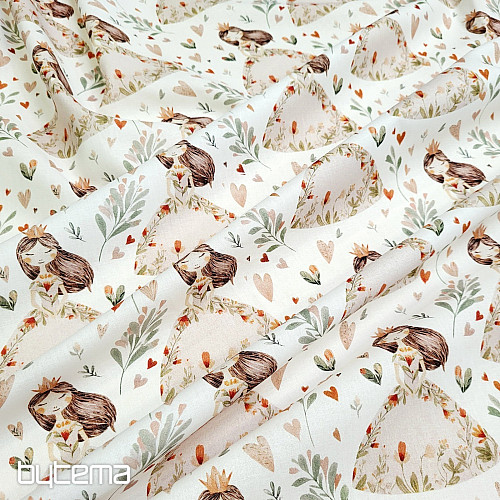 Bavlněná látka ZASNĚNÁ PRINCEZNA