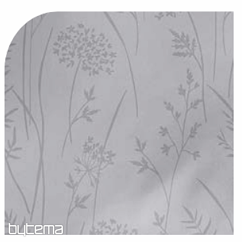 Luxusní bavlněný damašek RIO SVĚTLE ŠEDÝ