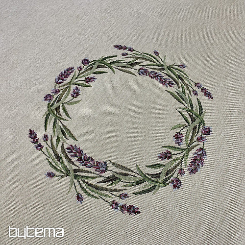 Gobelínový ubrus kulatý LEVANDULE