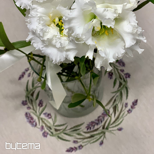 Gobelínový ubrus kulatý LEVANDULE