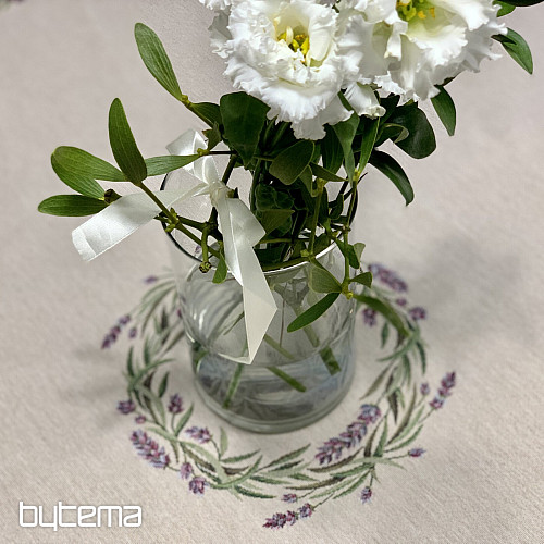 Gobelínový ubrus kulatý LEVANDULE