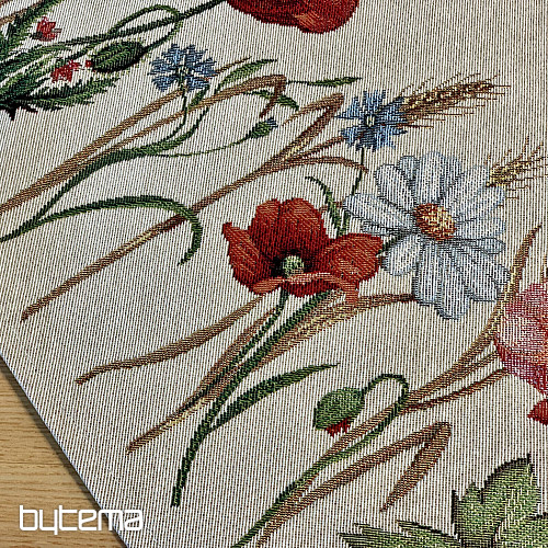 Gobelínový ubrus kulatý POLNÍ KVĚTY