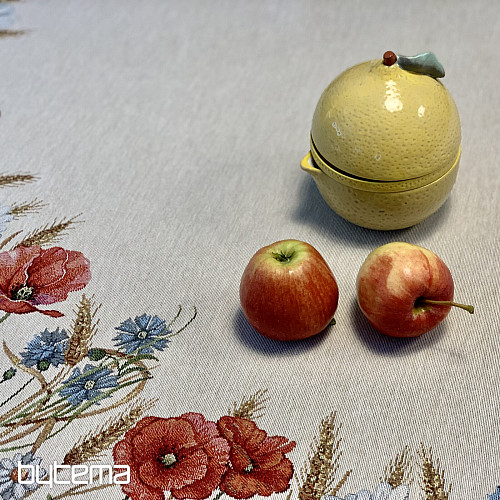 Gobelínový ubrus kulatý POLNÍ KVĚTY