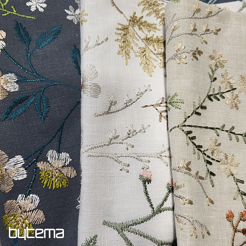 Vyšívaný šál GINGER TM. ZELENÝ