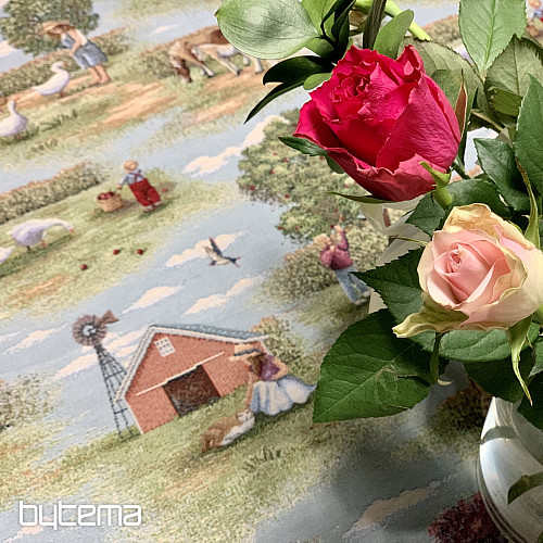 Gobelínový ubrus a šál VENKOV