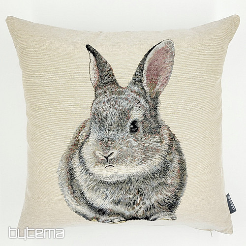 Gobelínový povlak na polštář ZAJÍC HOPSÁLEK