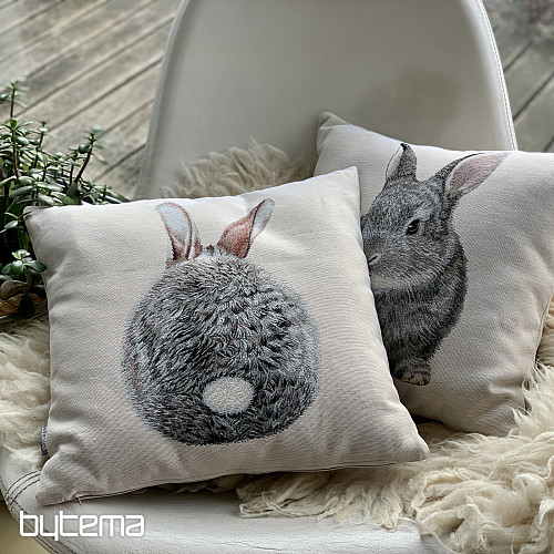 Gobelínový povlak na polštář ZAJÍC HOPSÁLEK