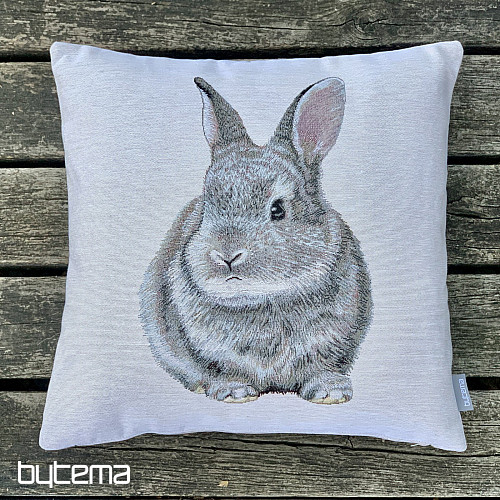 Gobelínový povlak na polštář ZAJÍC HOPSÁLEK