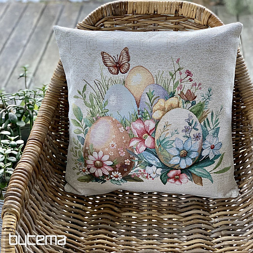 Velikonoční dekorační povlak VEJCE V TRÁVĚ