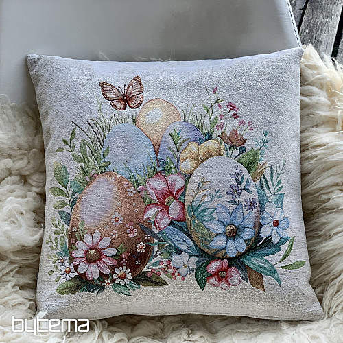 Velikonoční dekorační povlak VEJCE V TRÁVĚ