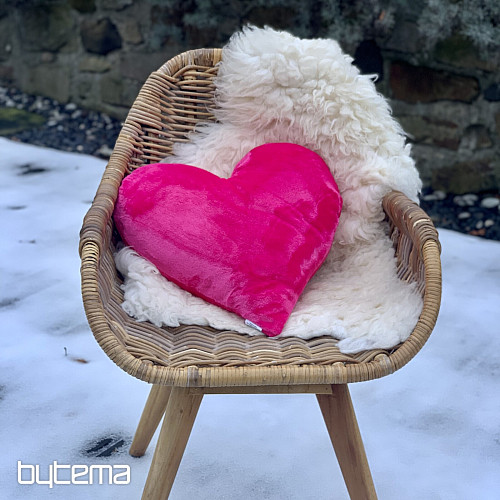 Polštář SRDCE RŮŽOVÉ