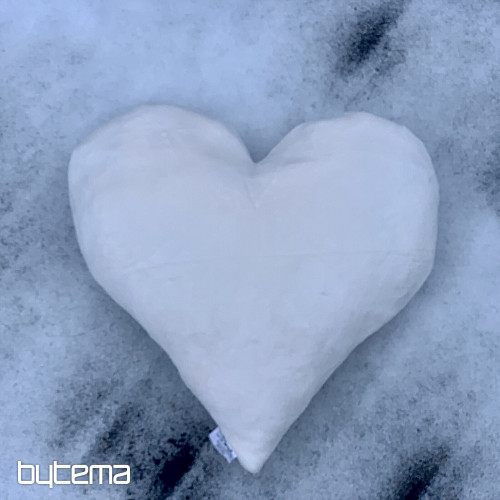 Polštář SRDCE BÍLÉ