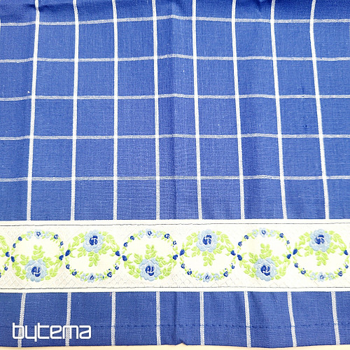 Utěrky od BABIČKY MODRÉ S KYTIČKAMI