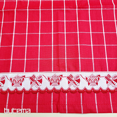 Utěrky od BABIČKY ČERVENÉ S KONVIČKOU