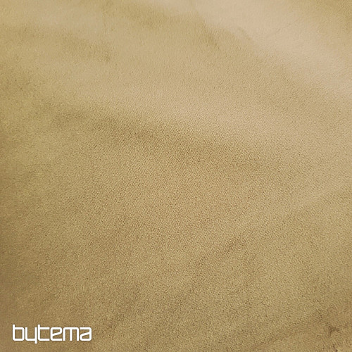 Luxusní jednobarevná designová dekorační látka GERSTER 77042/0200 HNĚDÁ