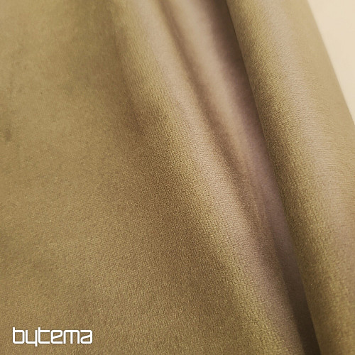 Luxusní jednobarevná designová dekorační látka GERSTER 77042/0200 HNĚDÁ