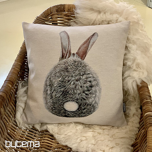 Gobelínový povlak na polštář ZAJÍC HOPSÁLEK II