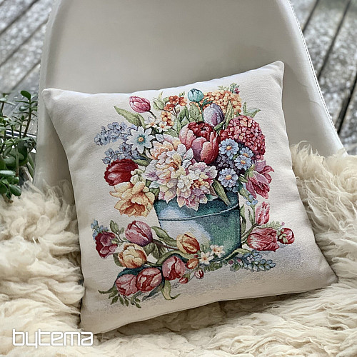 Gobelínový povlak na polštář JARNÍ KYTICE