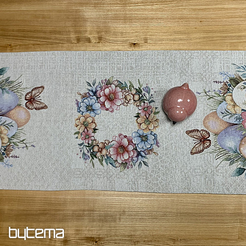 Velikonoční ubrus a šál VEJCE V TRÁVĚ