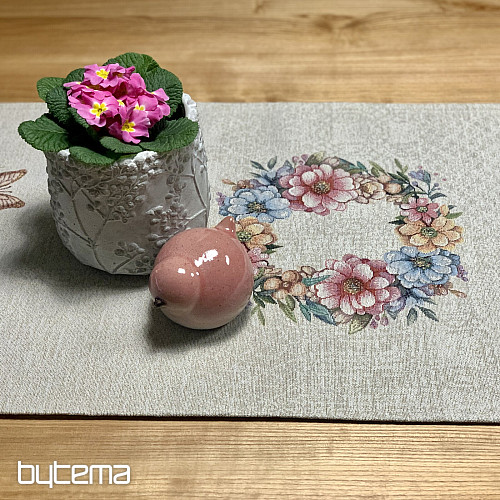 Velikonoční ubrus a šál VEJCE V TRÁVĚ