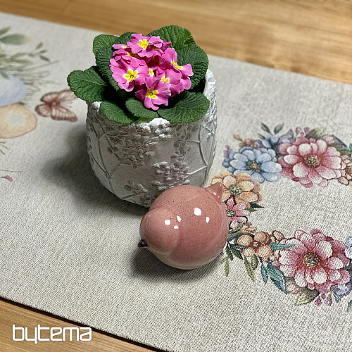 Velikonoční ubrus a šál VEJCE V TRÁVĚ