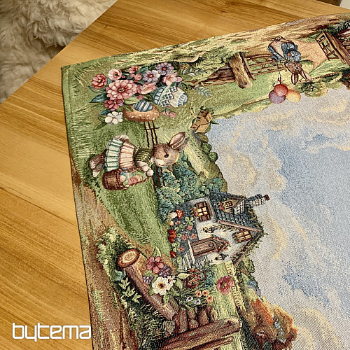 Gobelínový ubrus a šál VELIKONOČNÍ CESTA