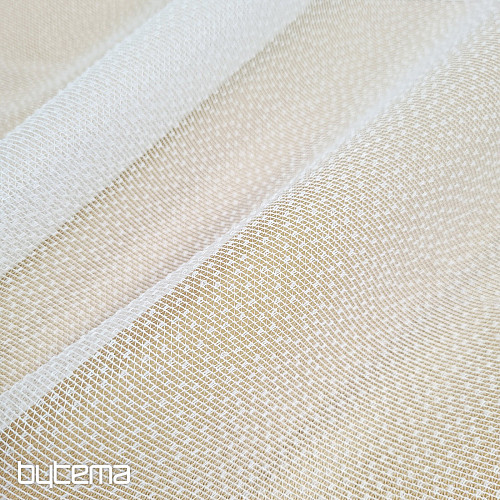 Žakárová záclona INGRID bílá