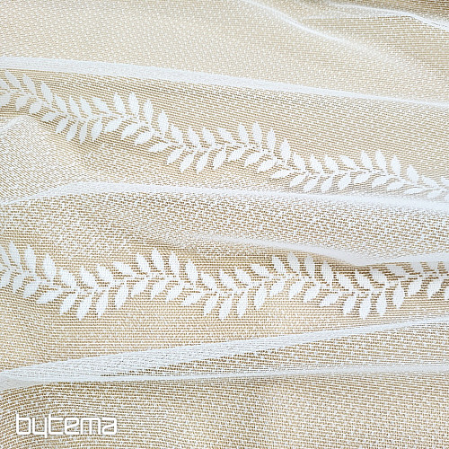 Žakárová záclona INGRID bílá