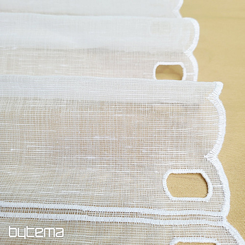 Vitrážová záclona KVĚTY RŮŽOVÉ