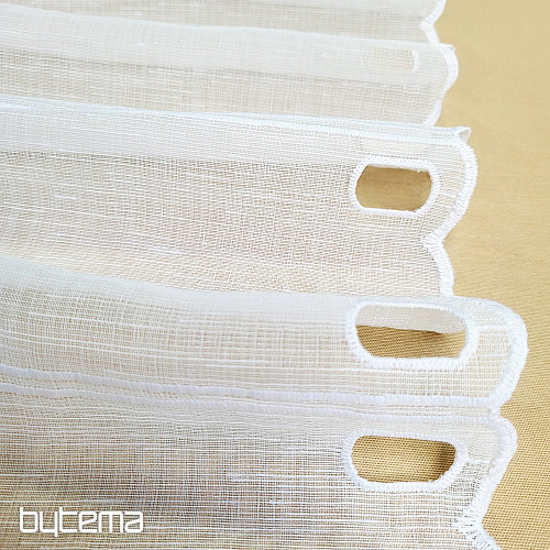 Vitrážová záclona KVĚTY ČERVENÉ