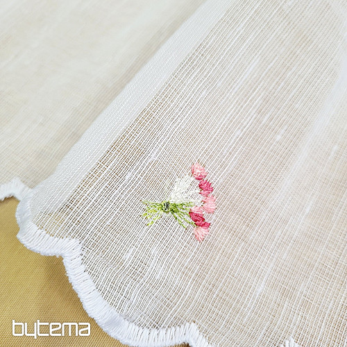 Vitrážová záclona TULIPÁNY MINI